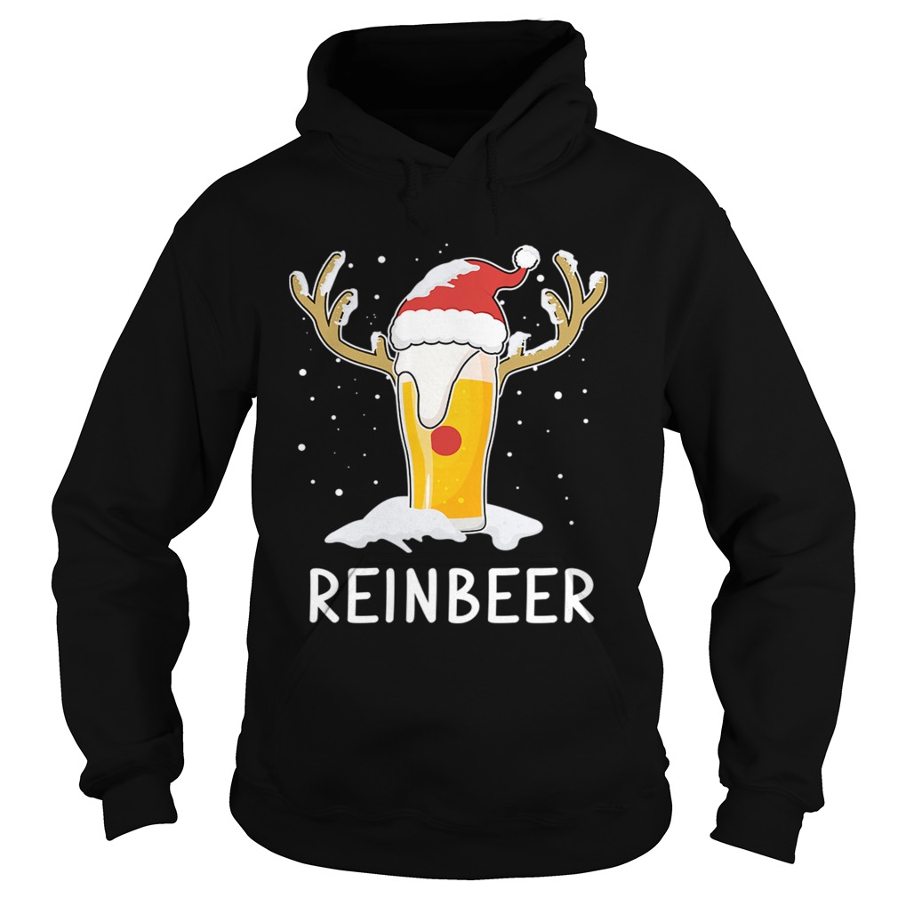 1572862057ReinBeer Xmas Beer Deer With Christmas Hat Hoodie