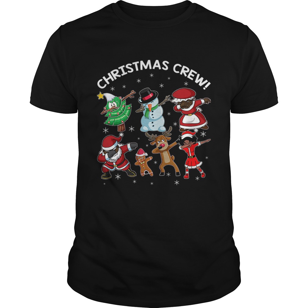 Black Santa Claus African American Christmas Crew Gift shirt