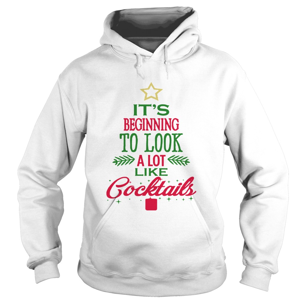 1572863834It's Beginning To Look Like Cocktails Christmas Hoodie