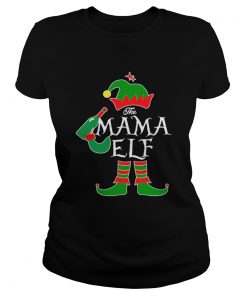 1572865072Funny The Mama Elf Family Matching Group Christmas  Classic Ladies