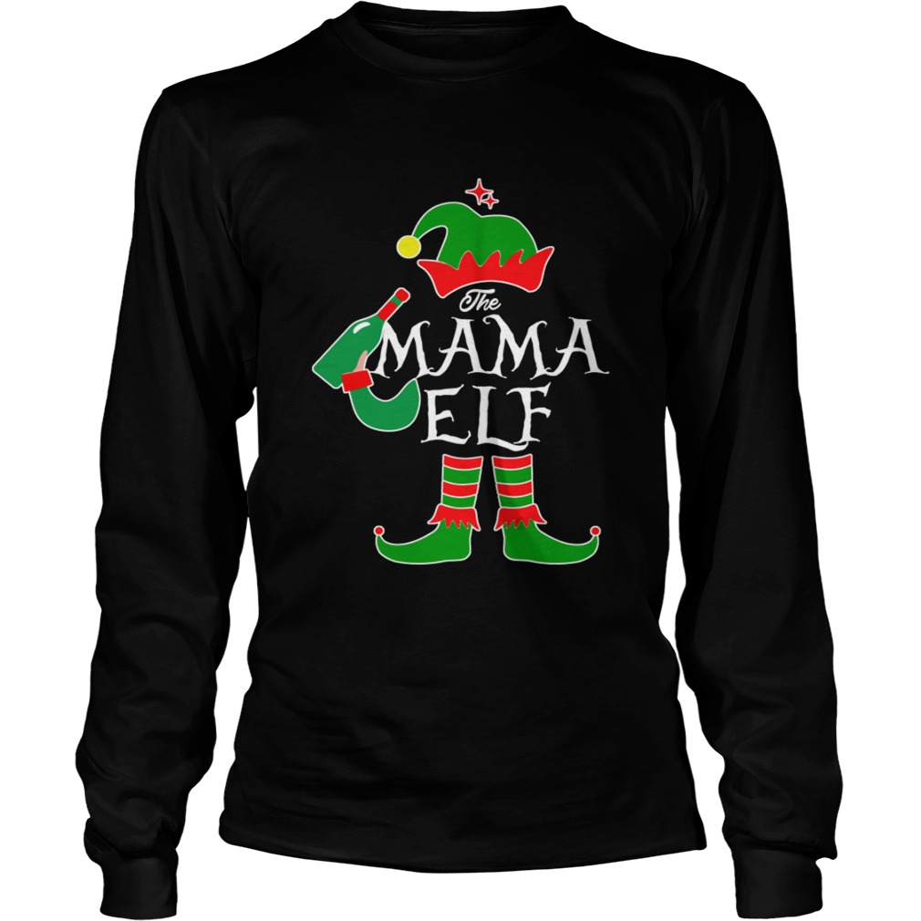 1572865072Funny The Mama Elf Family Matching Group Christmas LongSleeve