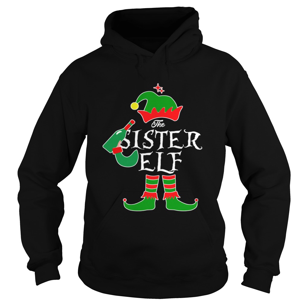 1572865127Funny The Sister Elf Family Matching Group Christmas Hoodie