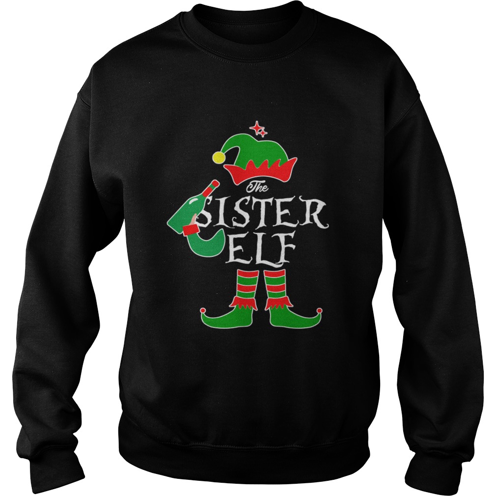 1572865127Funny The Sister Elf Family Matching Group Christmas Sweatshirt