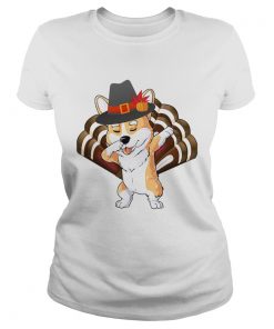 1572868044Dabbing Corgi Turkey Thanksgiving Gift  Classic Ladies