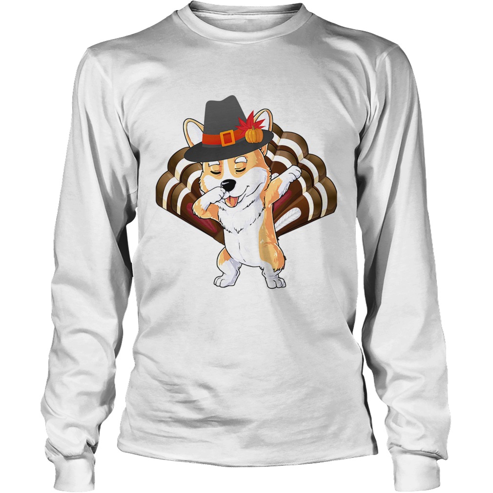 1572868044Dabbing Corgi Turkey Thanksgiving Gift LongSleeve