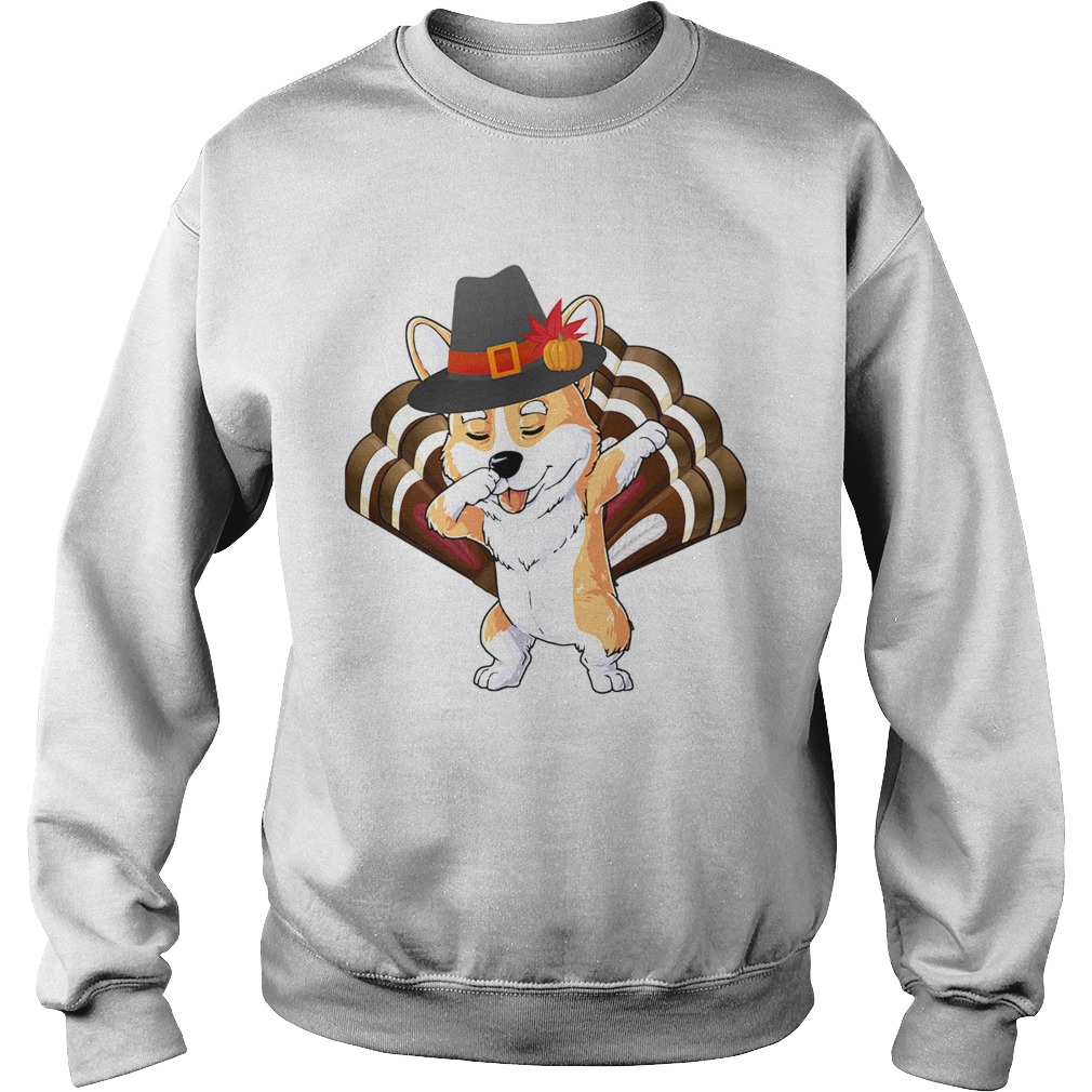 1572868044Dabbing Corgi Turkey Thanksgiving Gift Sweatshirt