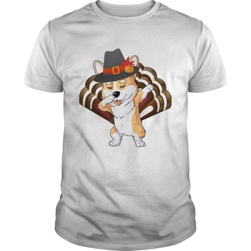 Dabbing Corgi Turkey Thanksgiving Gift shirt