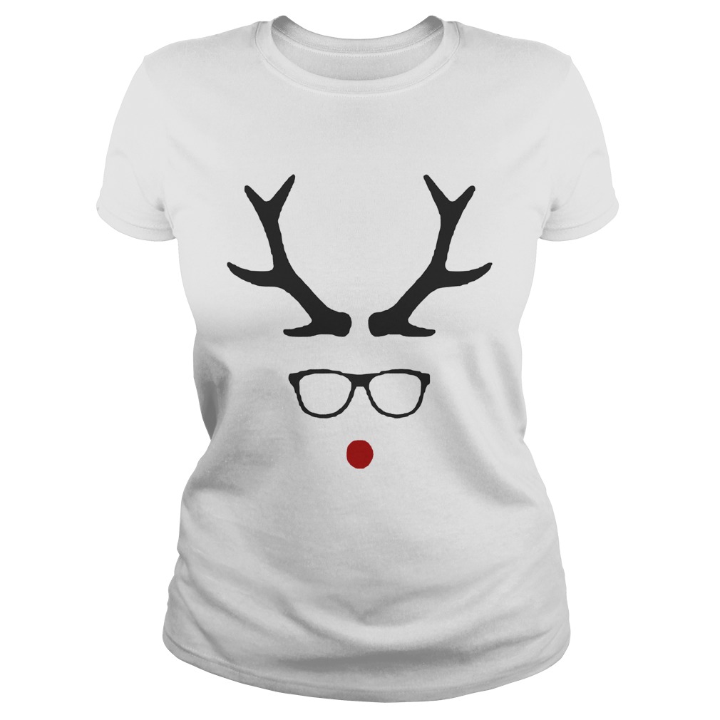 1572868190Hipster Rudolph Christmas Classic Ladies