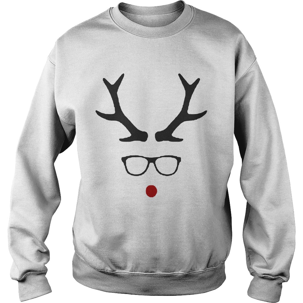 1572868190Hipster Rudolph Christmas Sweatshirt