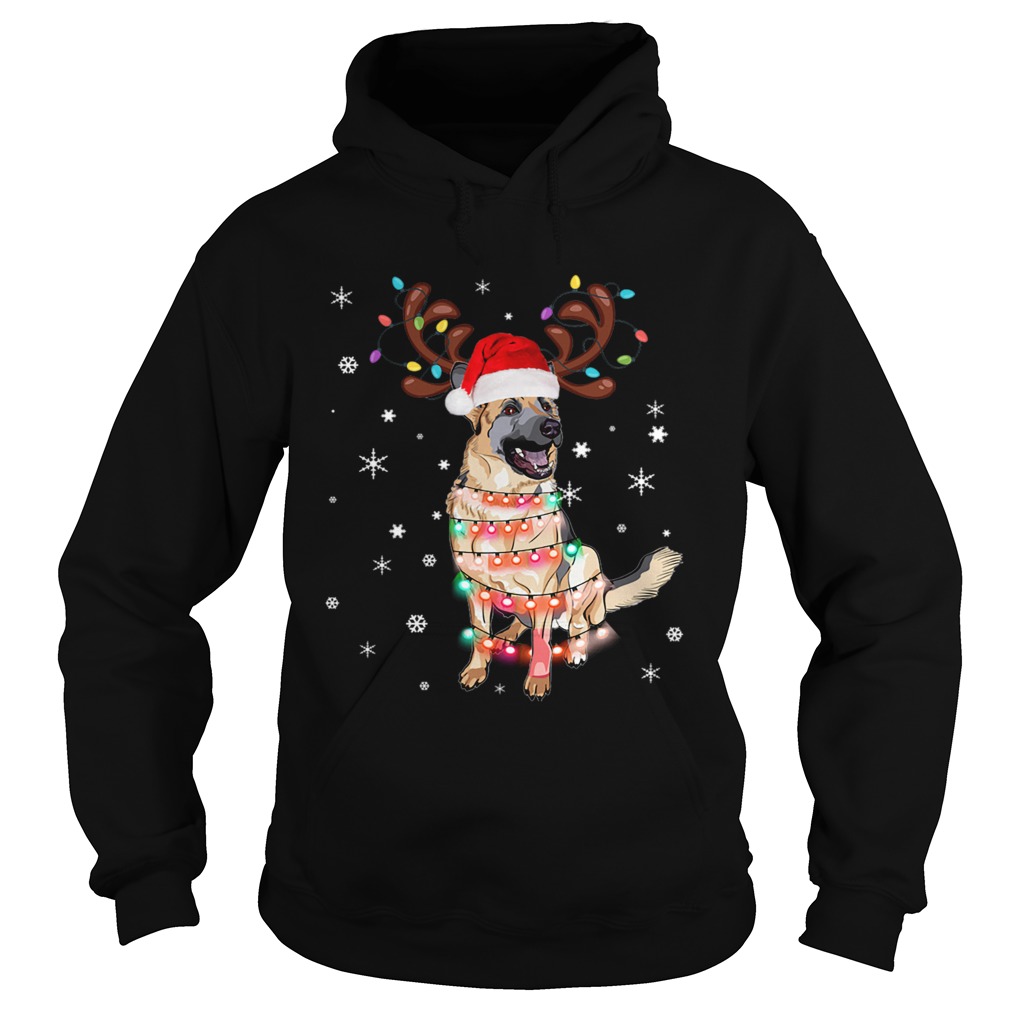 1572868569Christmas Lights Australian Shepherd Funny Dog Lovers Gift Hoodie