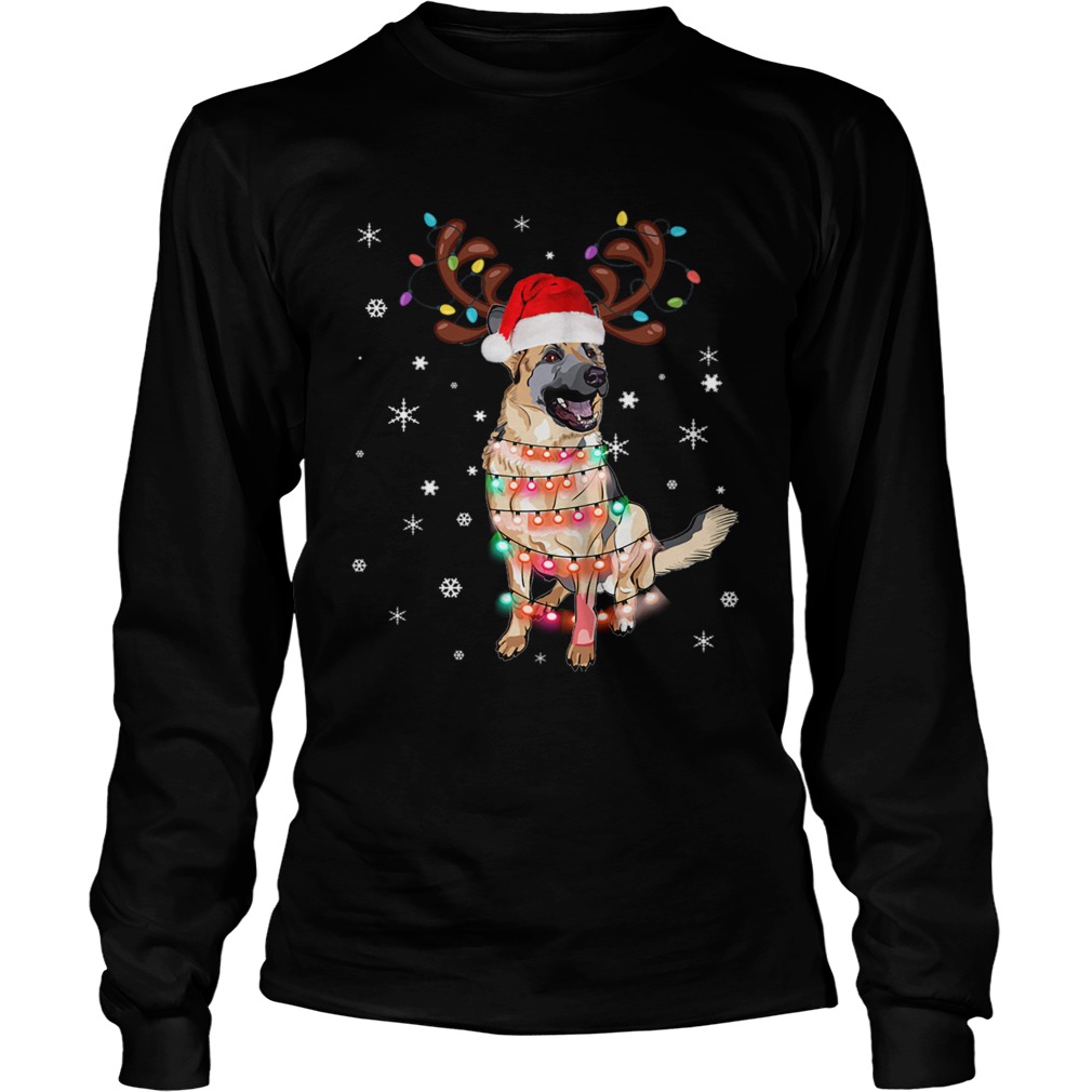 1572868569Christmas Lights Australian Shepherd Funny Dog Lovers Gift LongSleeve