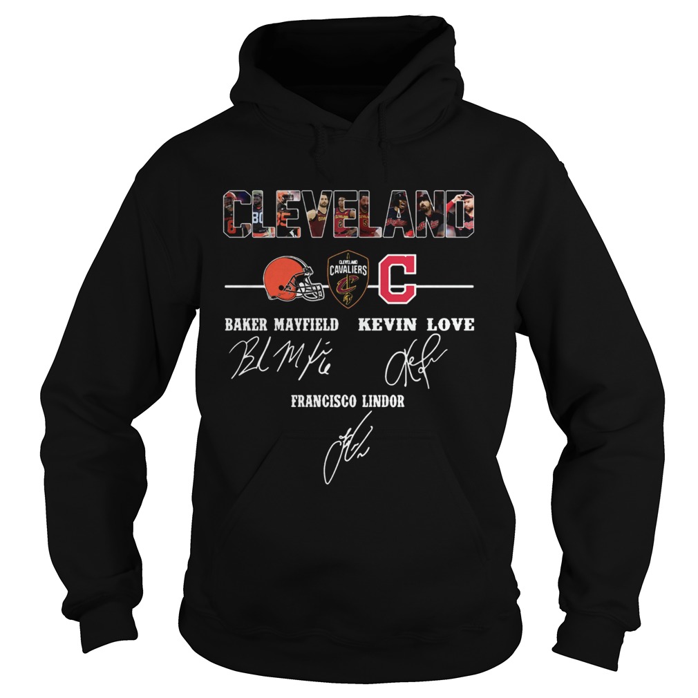 1572871962Cleveland Cavaliers Baker Mayfield Kevin Love signature Hoodie