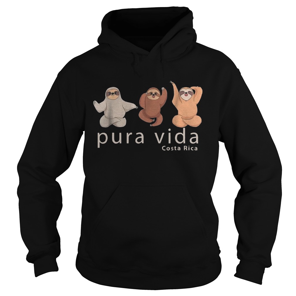 1572872045Costa Rica Sloths Souvenir Pura Vida Hoodie