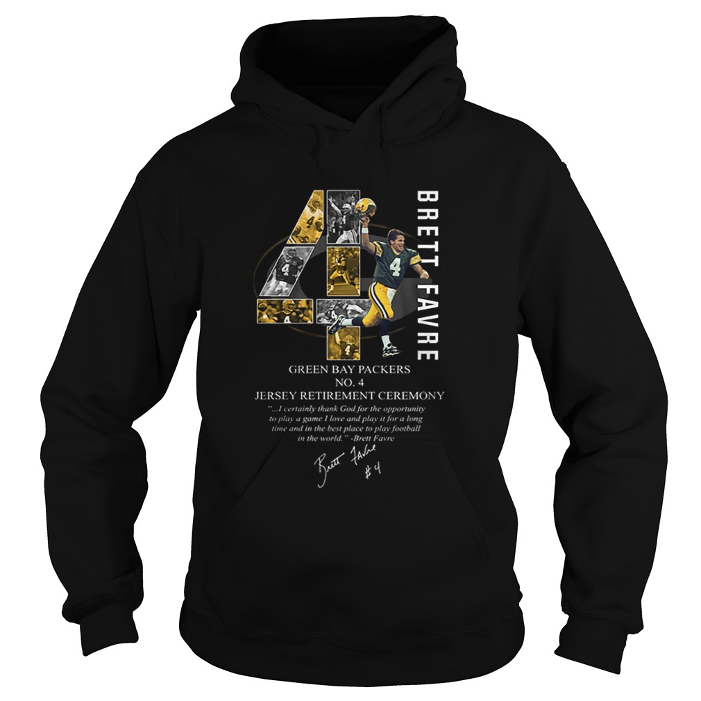 4 Brett Favre Green Bay Packers signature Hoodie