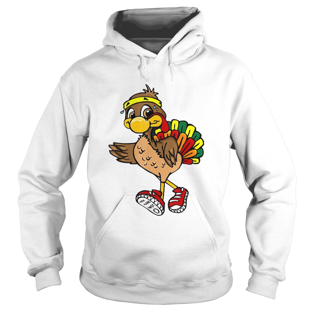 5k Turkey Trot Squad Pilgrim Thanksgiving Running Hoodie