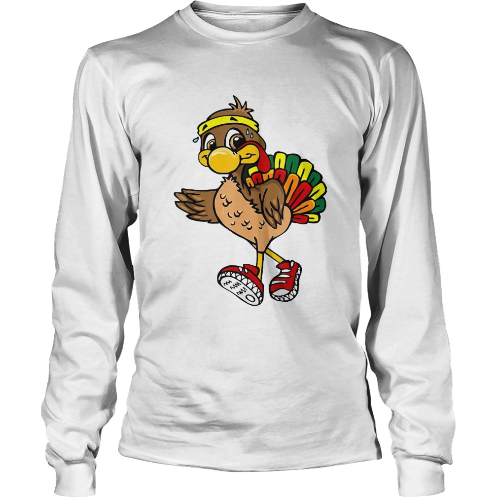 5k Turkey Trot Squad Pilgrim Thanksgiving Running LongSleeve