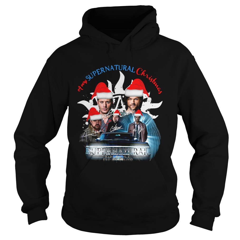 A Very Supernatural Christmas Signatures Hoodie