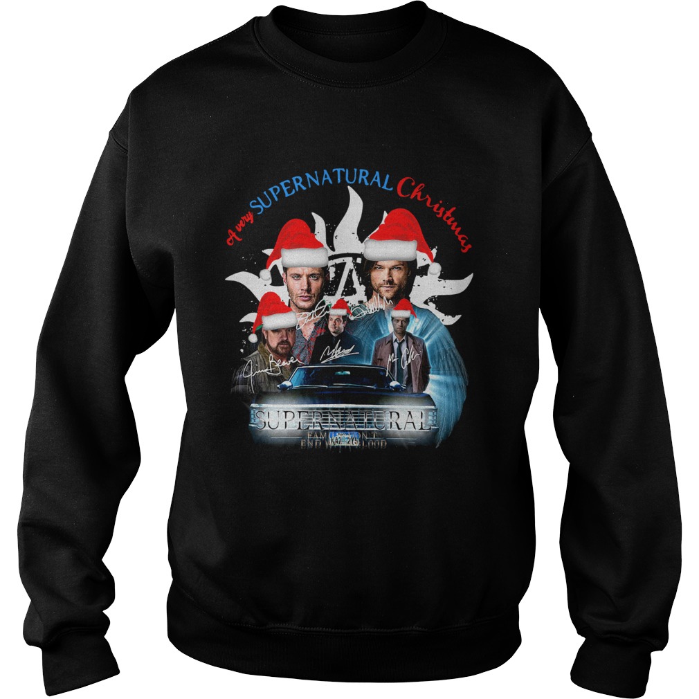 A Very Supernatural Christmas Signatures Sweatshirt