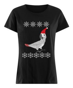 African Grey Parrot Christmas  Classic Women's T-shirt