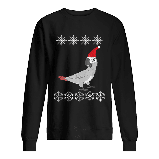 African Grey Parrot Christmas Unisex Sweatshirt