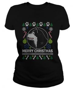 Alaskan Malamute Dog Breed Ugly Christmas Style Gifts  Classic Ladies