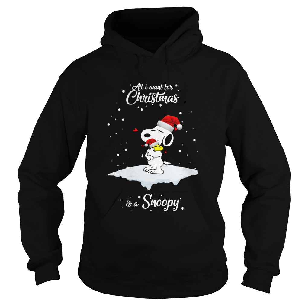 All I Want For Christmas Is A Snoopy and Woodstock Hoodie