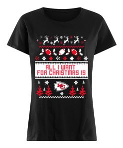 All I want for christmas is Kansas Chief City ugly christmas  Classic Women's T-shirt