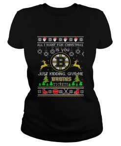 All i want for Christmas is you give me Boston Bruins tickets  Classic Ladies