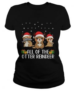 All of The Otter Reindeer Cute Christmas  Classic Ladies