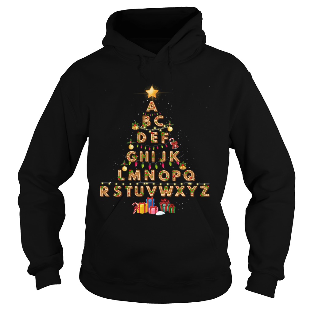 Alphabet Christmas Lights Hoodie