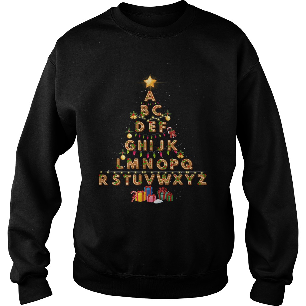 Alphabet Christmas Lights Sweatshirt