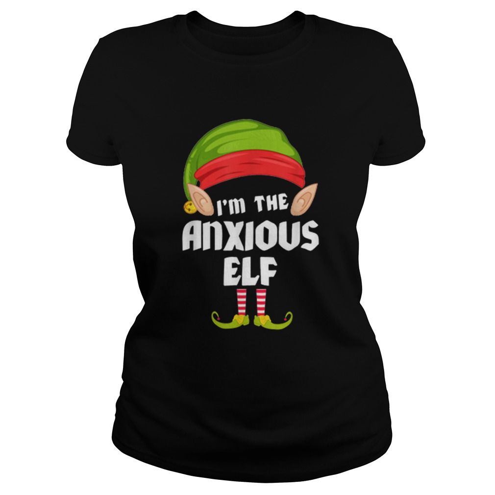 Anxious Elf Matching Family Group PJ Christmas Classic Ladies