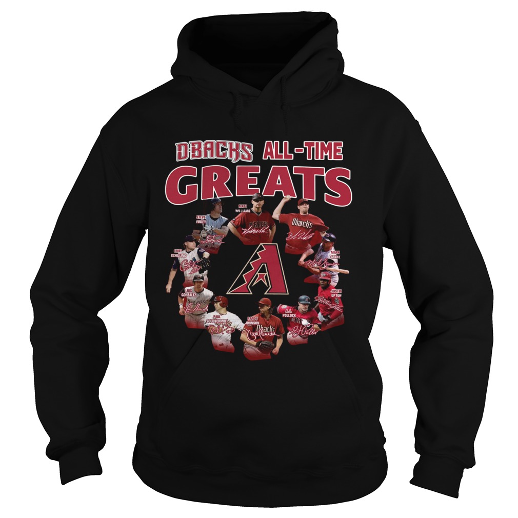 Arizona Diamondbacks all time great players signatures LlMlTED EDlTlON Hoodie