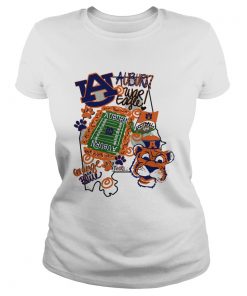 Auburn Tigers War Eagle Orange and blue  Classic Ladies