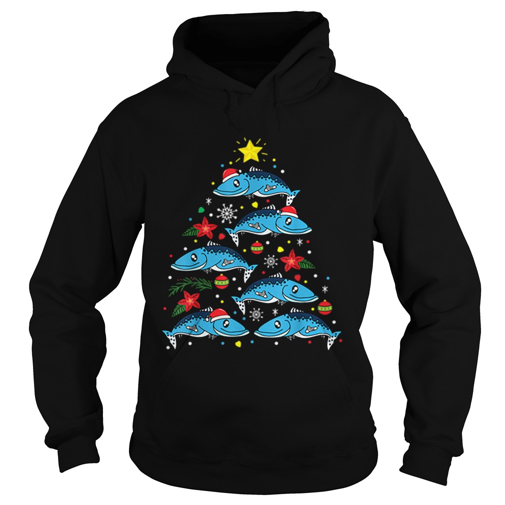 Awesome Barracuda Fish Christmas Ornament Tree Dad Fishing Gift Hoodie