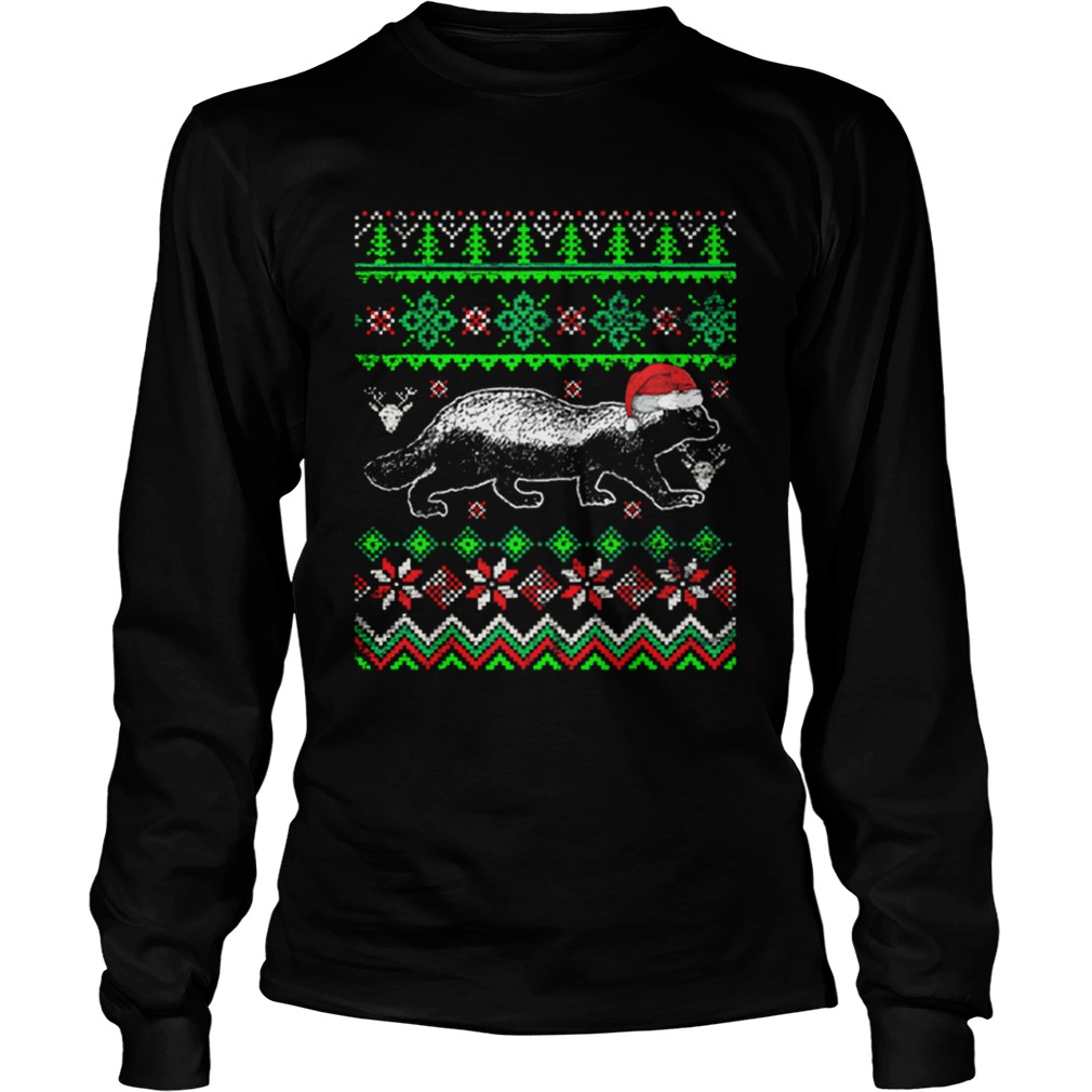 Awesome Ugly Christmas Honey Badger LongSleeve