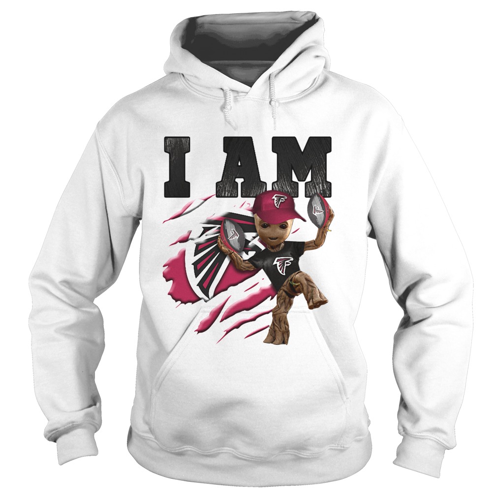 Baby Groot I Am Atlanta Falcons Hoodie