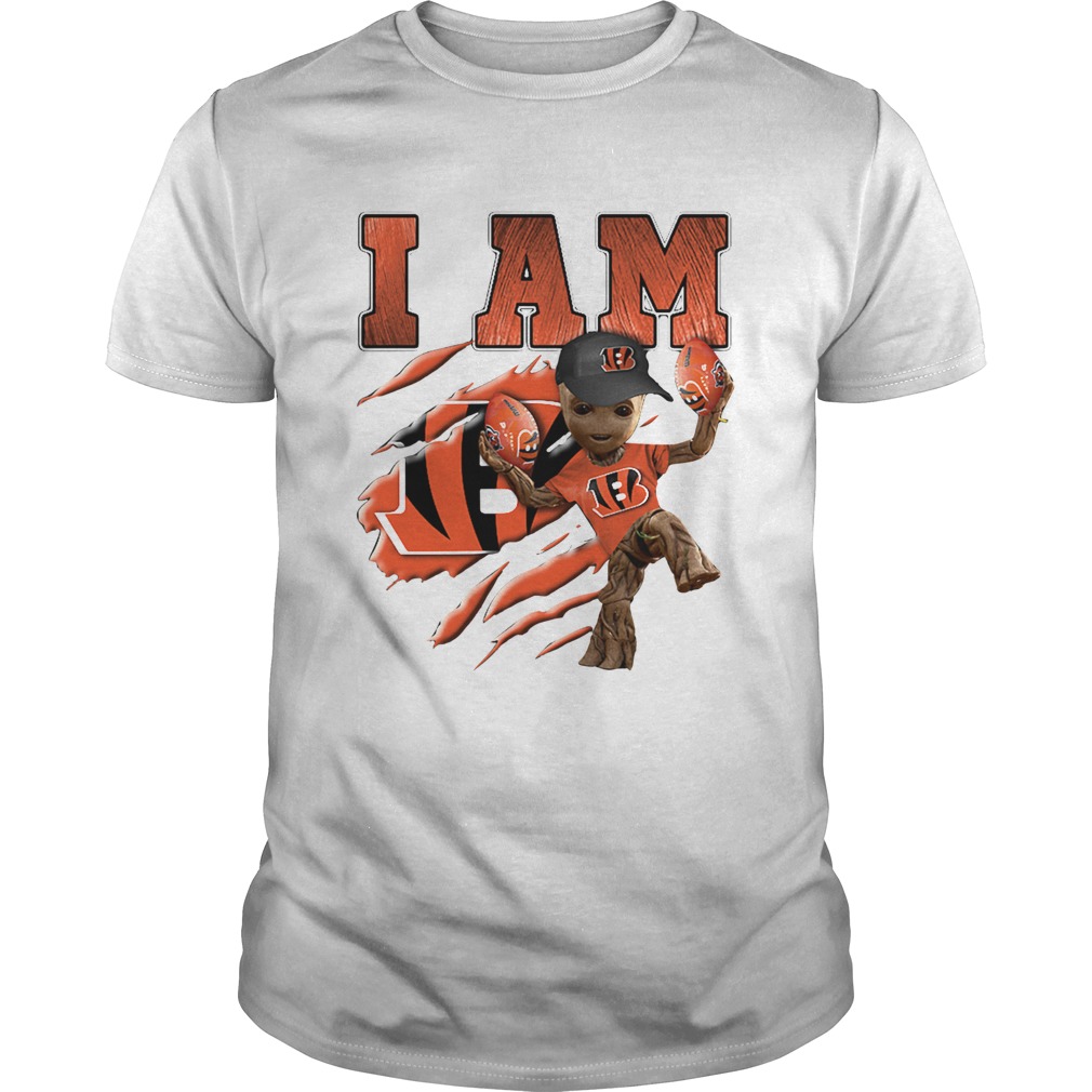 Baby Groot I Am Cincinnati Bengals shirt