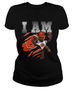 Baby Groot I Am Cleveland Browns  Classic Ladies