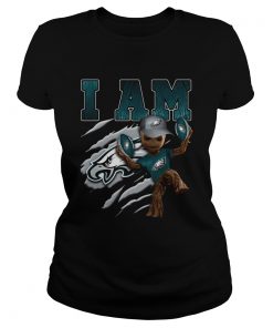 Baby Groot I Am Philadelphia Eagles  Classic Ladies