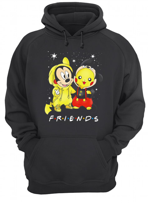 Baby Mickey Mouse And Pikachu Friends Christmas Unisex Hoodie