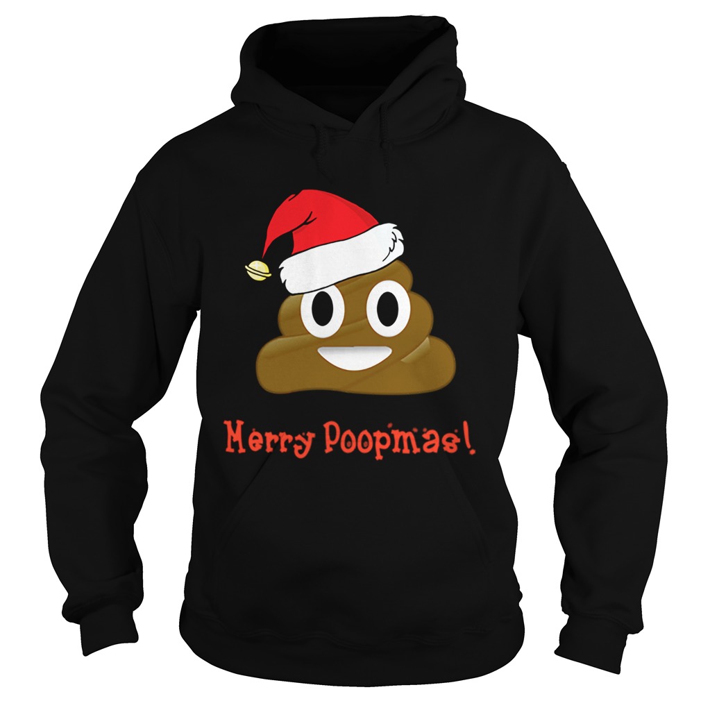 Baby Poop Emoji Wearing Santa Hat Merry Poopmas Christmas Baby Onesie Hoodie