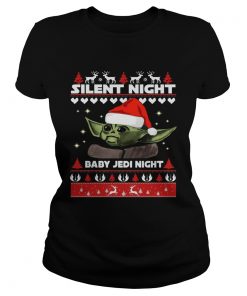 Baby Yoda Silent Night baby Jedi Knight ugly christmas  Classic Ladies