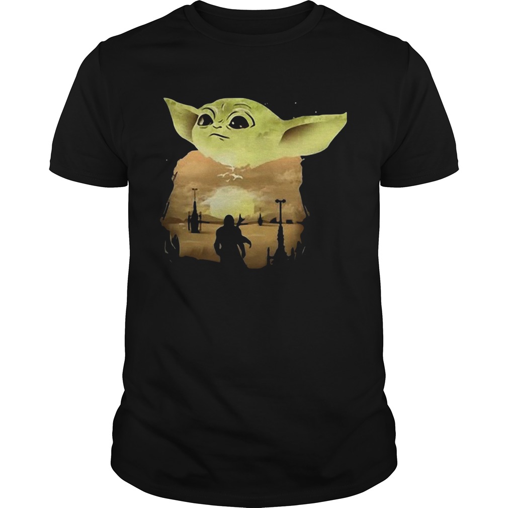 Baby Yoda Sunset shirt