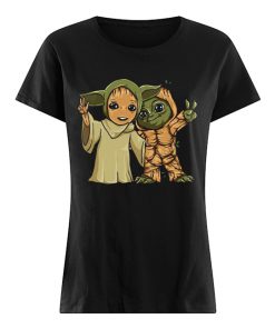 Baby Yoda and Groot  Classic Women's T-shirt