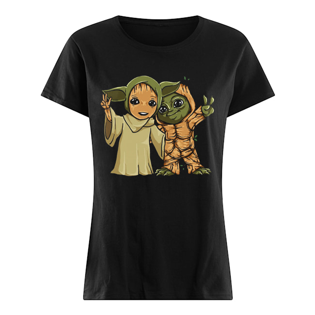 Baby Yoda and Groot Classic Women's T-shirt