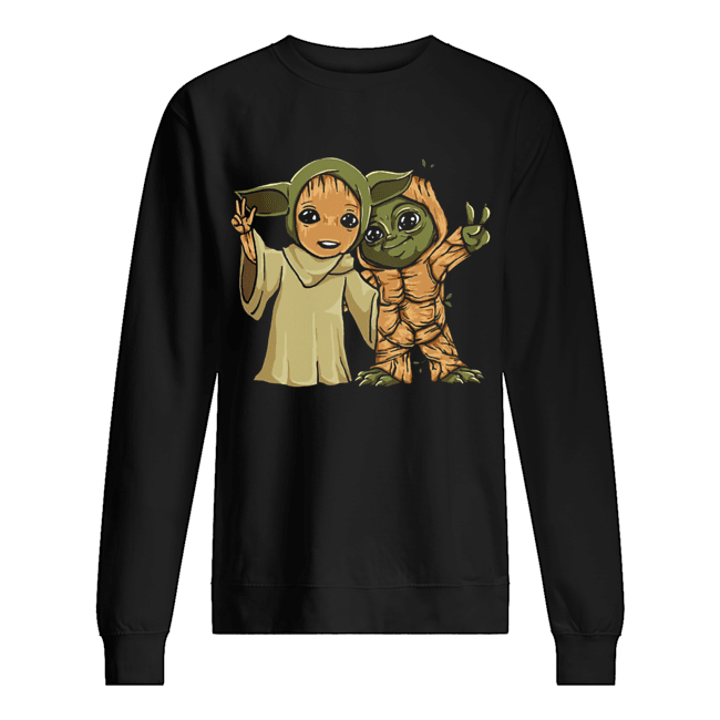 Baby Yoda and Groot Unisex Sweatshirt