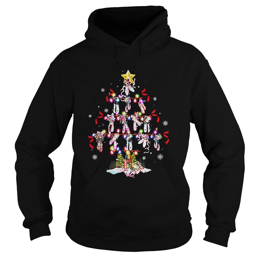 Ballet shoes Christmas tree Hoodie