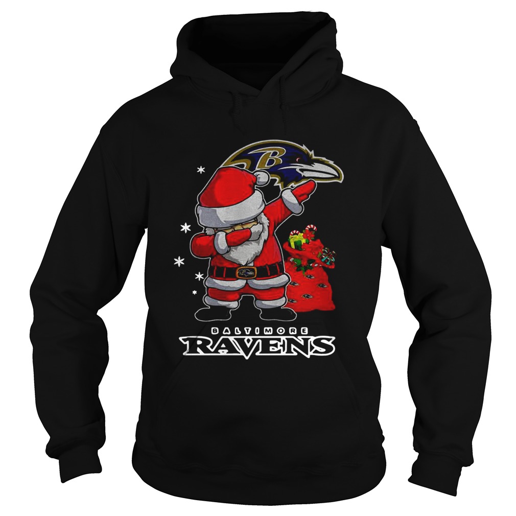 Baltimore Ravens Santa dabbing Christmas Hoodie