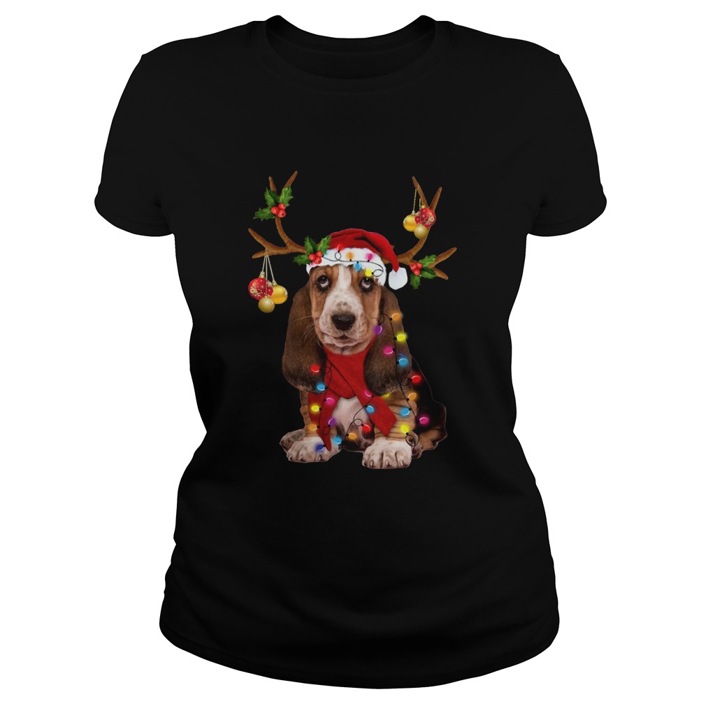 Basset Hound Gorgeous Reindeer Classic Ladies